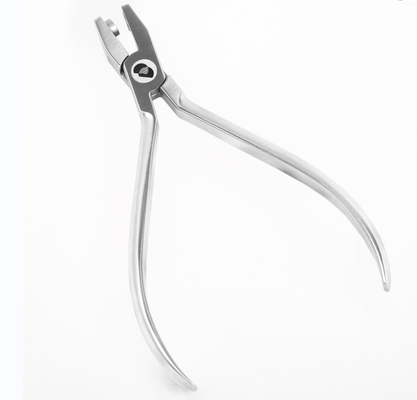 Dental Orthodontic Instruments Stainless Steel Metal Hole Punch Pliers Màu bạc